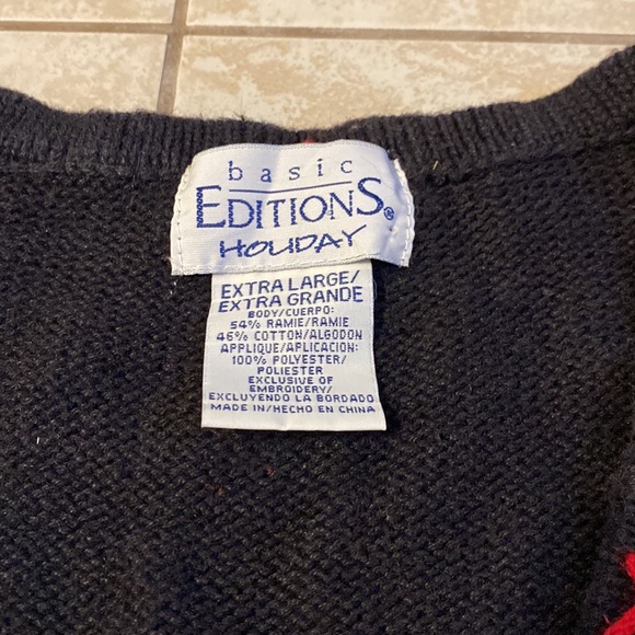 Basic Editions Holiday women's Christmas vest XL. Multicolored. - Picture 2 of 16